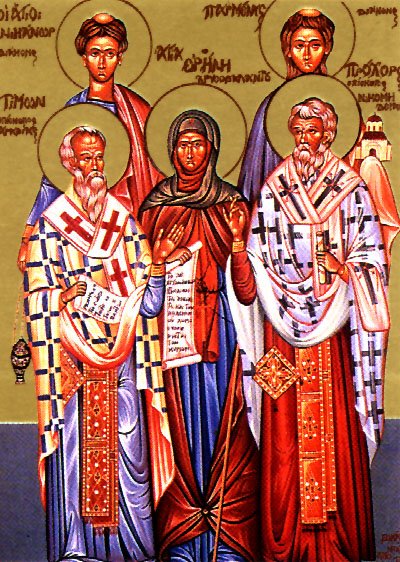 Saints Nicanor, Prochorus, Timon, and Parmenas, Apostles of the Seventy